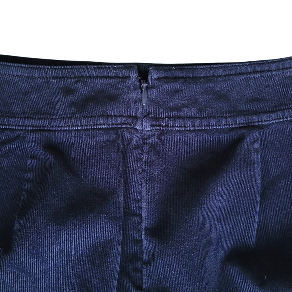 Talbots Navy Blue Corduroy A-Line Skirt with Pockets Women's Size 4 - Picture 4 of 9